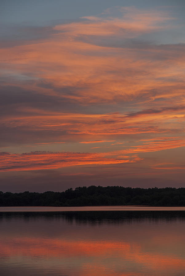 Prairie Lake Sunset Two Photograph by David Drew