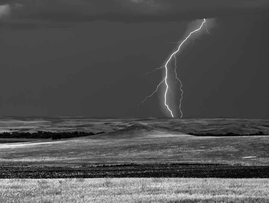 Prairie Lightning Photograph by HW Kateley
