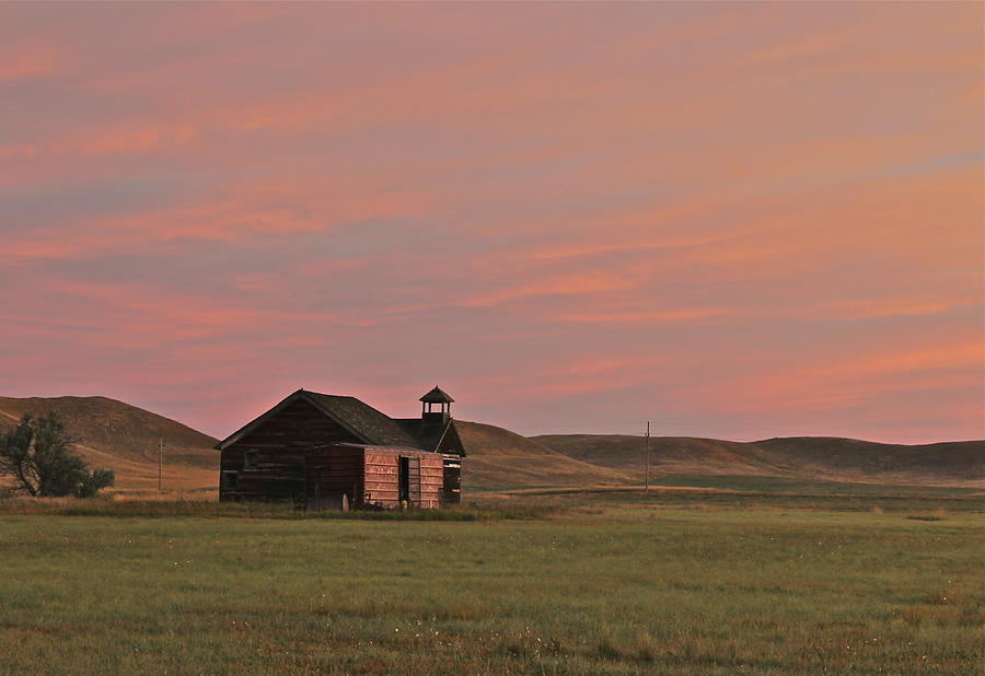 Prairie Schoolhouse Photograph by Bill Wiebesiek