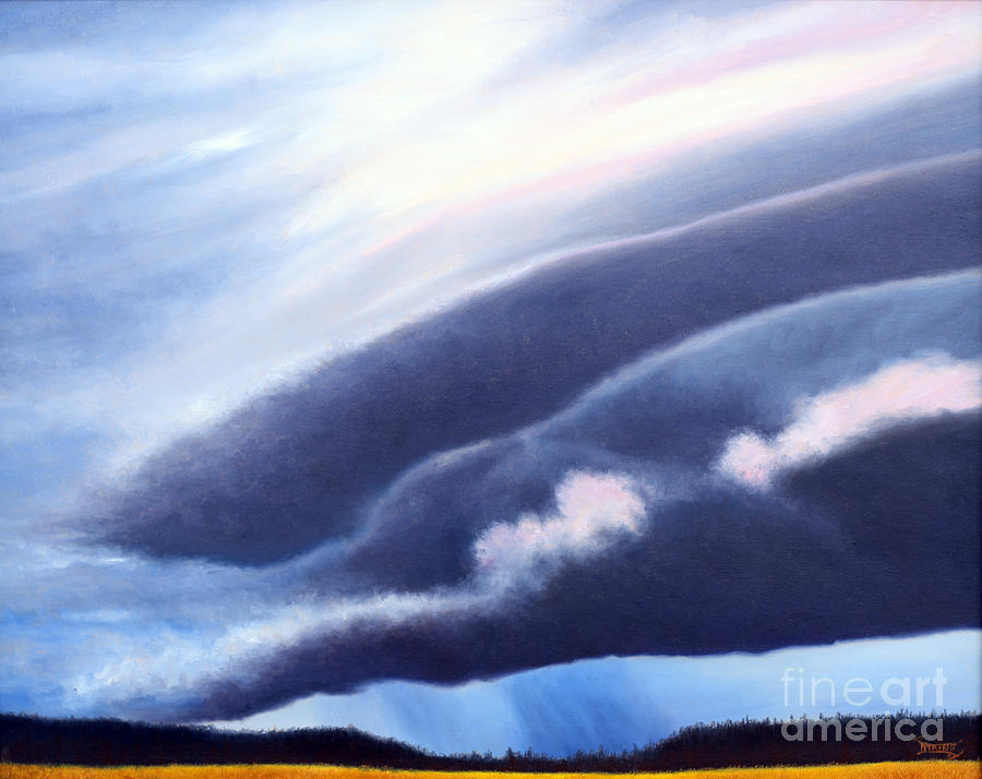 Prairie Storm Painting by Blaine Filthaut
