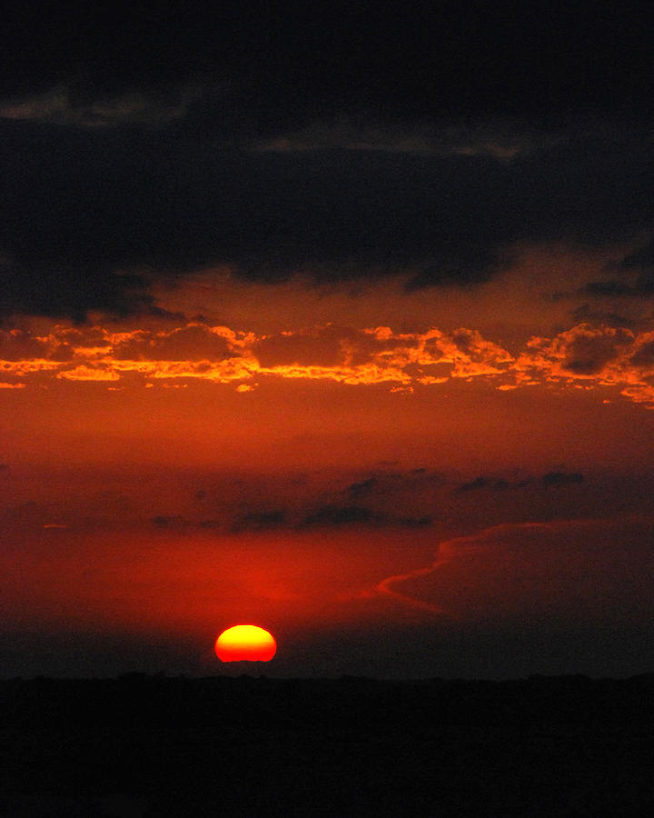 Sunset Photograph - Prairie Sunset by Pamela Peters