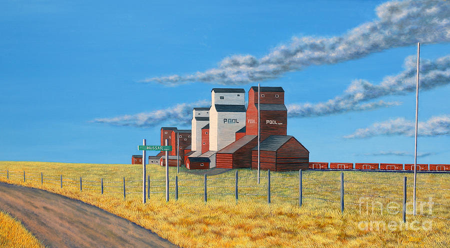 Prairie Towers Painting by Blaine Filthaut
