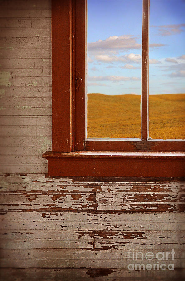 Prairie View Out Window Photograph by Jill Battaglia