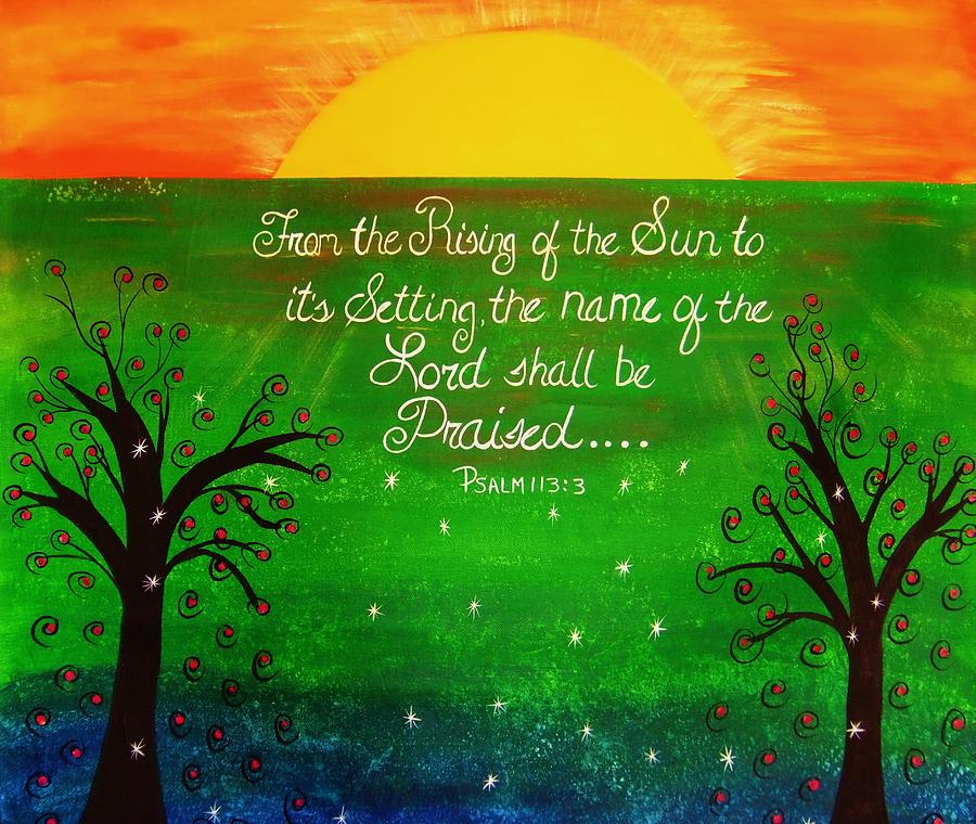 Praise the Lord Painting by Cindy Micklos