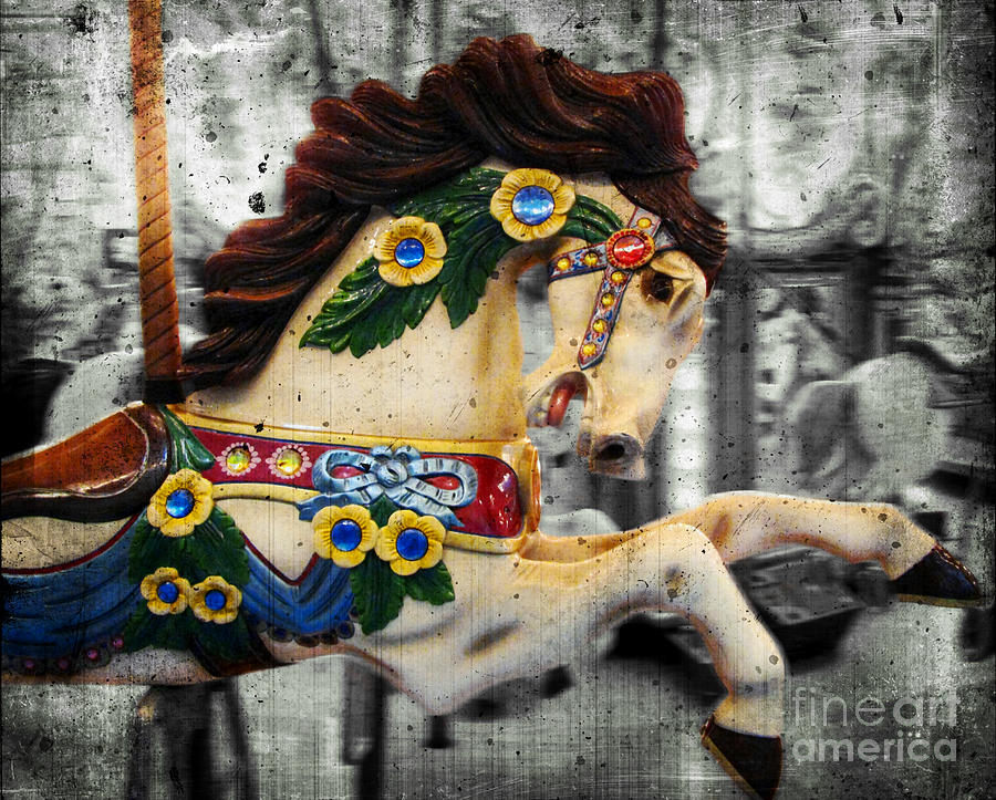 Carousel - Prancer Photograph by Colleen Kammerer