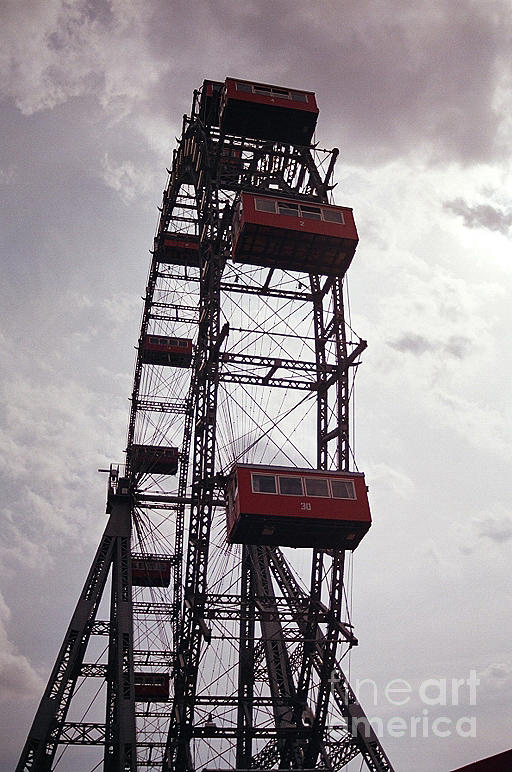 Summer Photograph - Prater Ferris Wheel Vienna by Danielle Lebenson