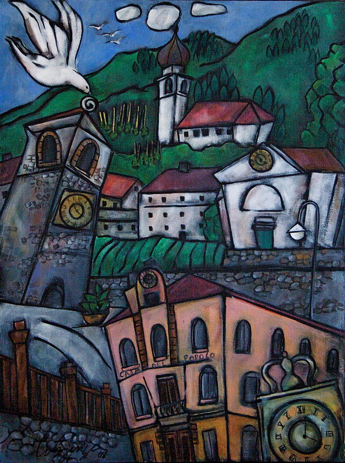 Prato Carnico Painting by Joseph Litzinger