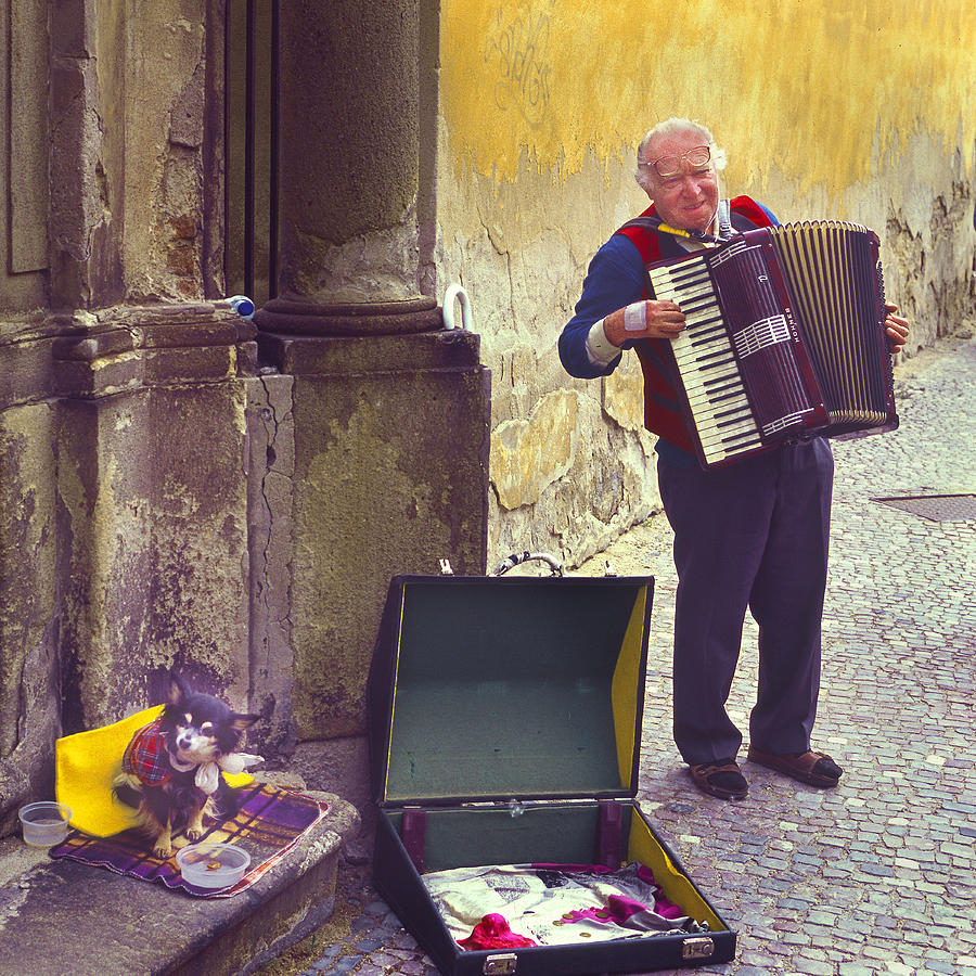 Prauge Street Musician Photograph by Wendell Thompson