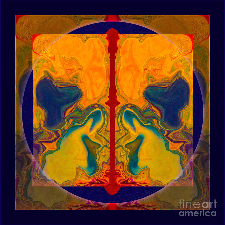 Prayer and Meditation Connecting Us to Our Home Abstract Healing Digital Art by Omaste Witkowski
