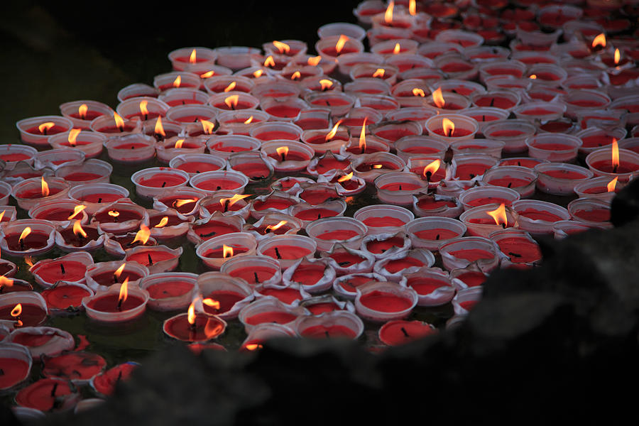 Prayer Candles - India Photograph by Matthew Onheiber