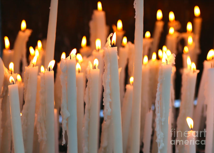 Prayer Candles in Lourdes Photograph by Carol Groenen