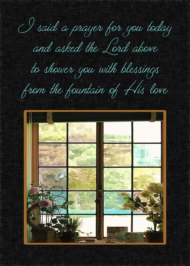 Prayer For You Card Photograph by Carolyn Marshall