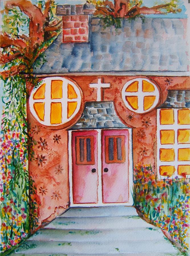 Prayer Hut Painting by Elaine Duras