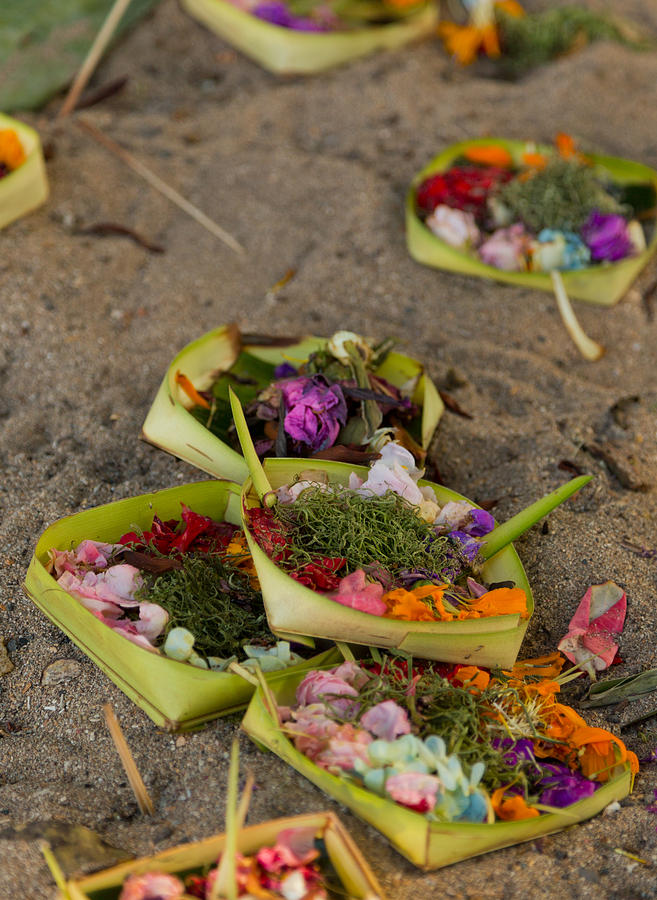 Prayer Offerings - Bali Photograph by Matthew Onheiber