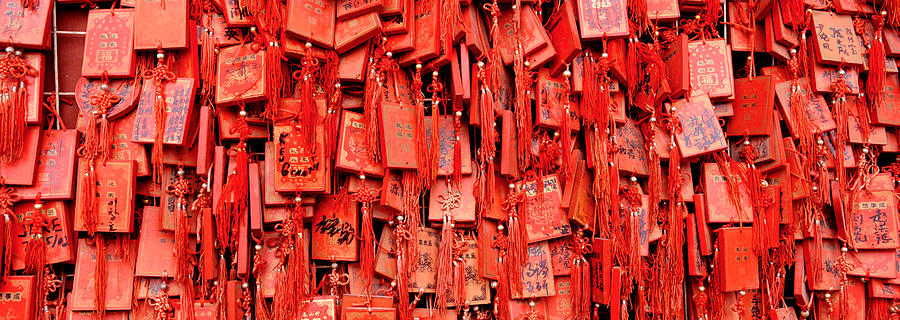 Color Image Photograph - Prayer Offerings At A Temple, Dai by Panoramic Images