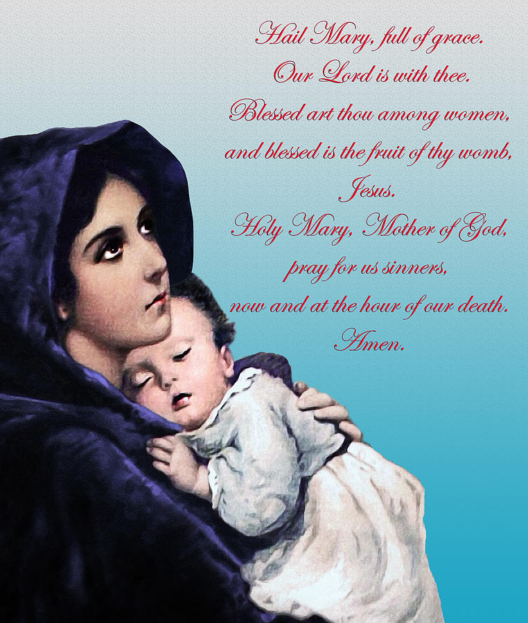 Mary Digital Art - Prayer to Virgin Mary by A Samuel