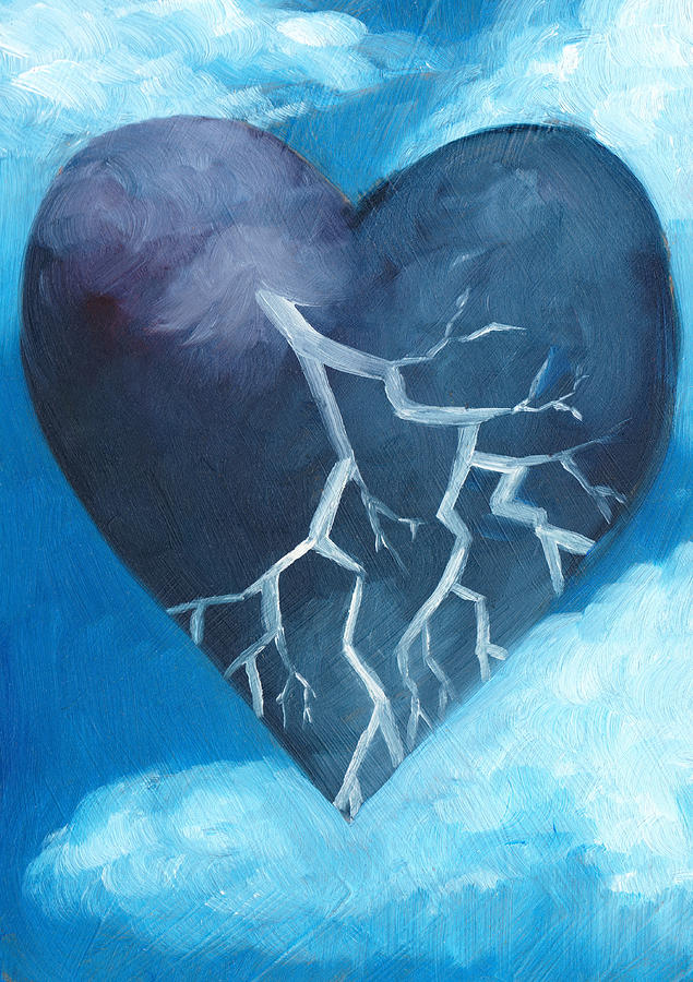 Blue Painting - Prayers for Rain by Ida Woll