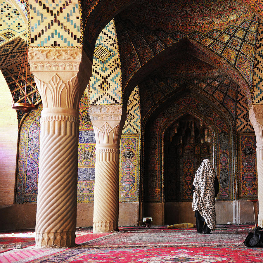 Prayers In Nasir Al-mulk Mosque Photograph by Kickimages