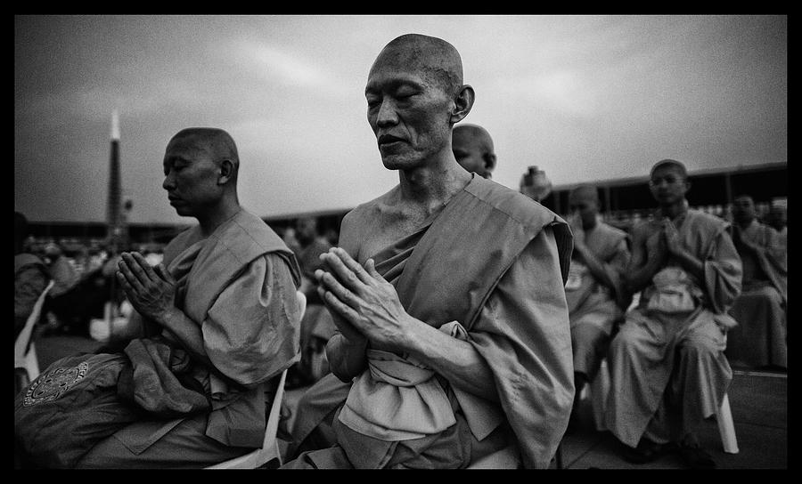 Black And White Photograph - Prayers of Peace by David Longstreath
