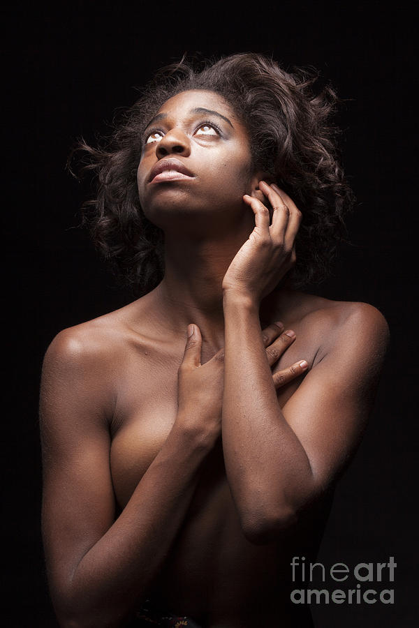 Nude Photograph - Chynna African American Nude Girl in Sexy Sensual Photograph and in Color 4773.02 by Kendree Miller