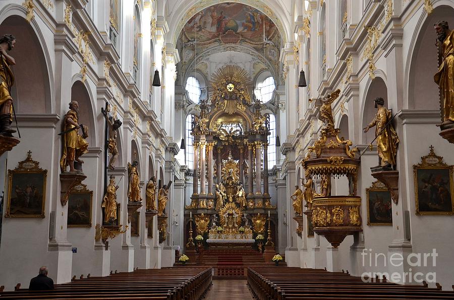 Munich Movie Photograph - Praying at Munich church Germany by Imran Ahmed
