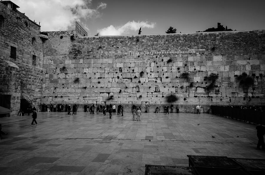 Praying at the Western Wall Photograph by David Morefield