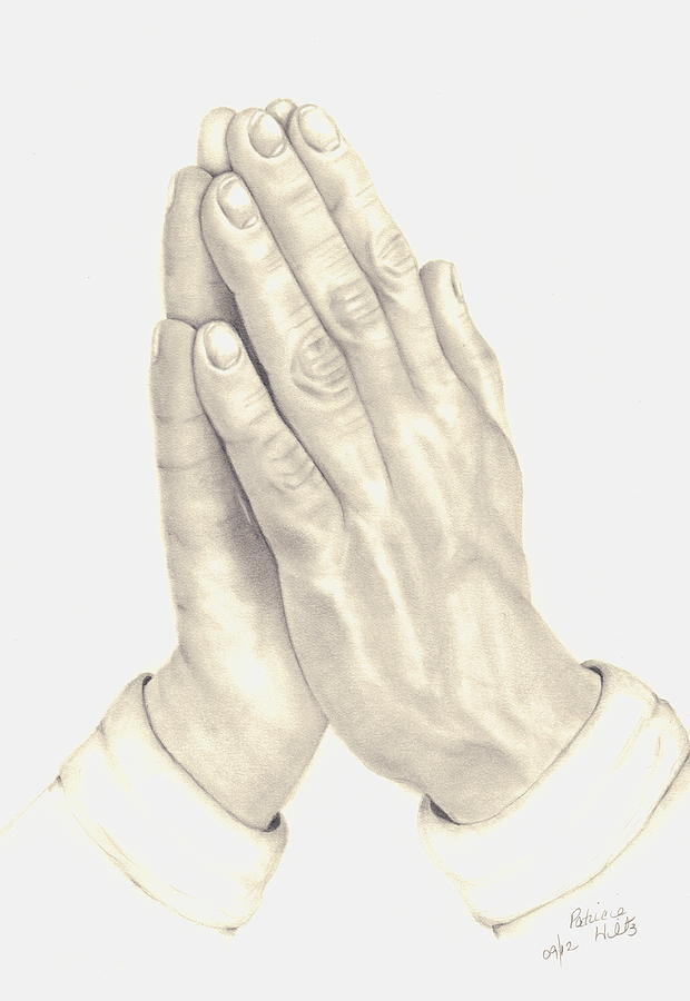 Praying Hands Drawing by Patricia Hiltz