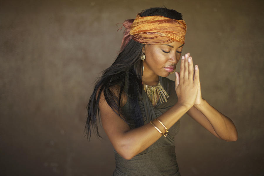 Praying Model Photograph by Kicka Witte
