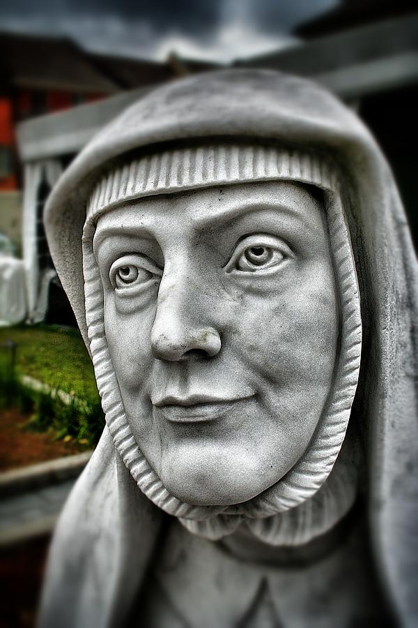 Praying Nun Statue 3 Photograph by Jim Albritton