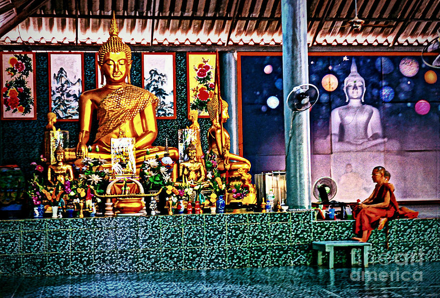 Praying With Buddha Photograph by Ian Gledhill