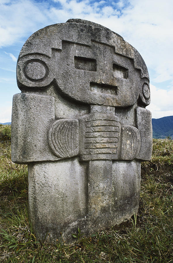 Pre-columbian Sculpture, Colombia Photograph by George Holton