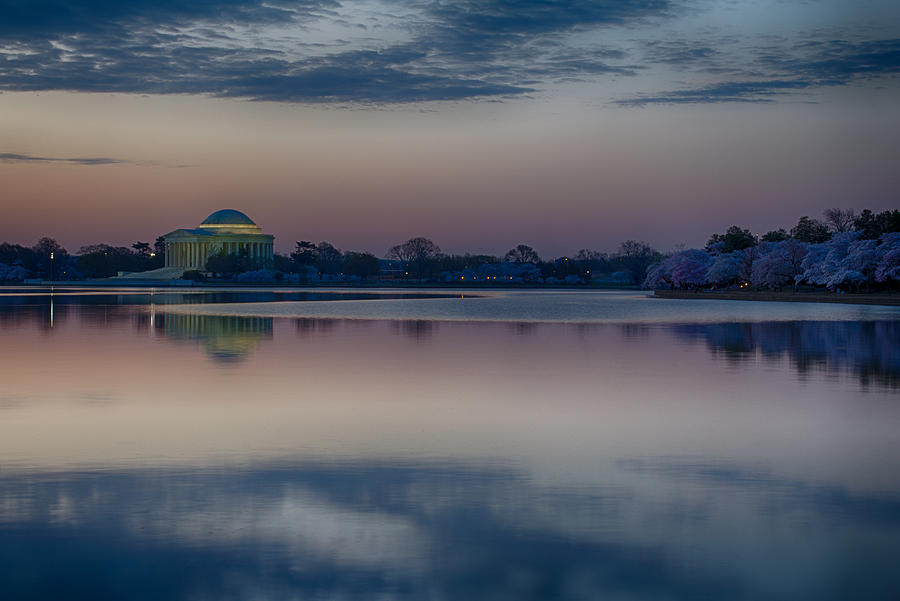 Pre-Dawn at the Jefferson Memorial  Photograph by Leah Palmer