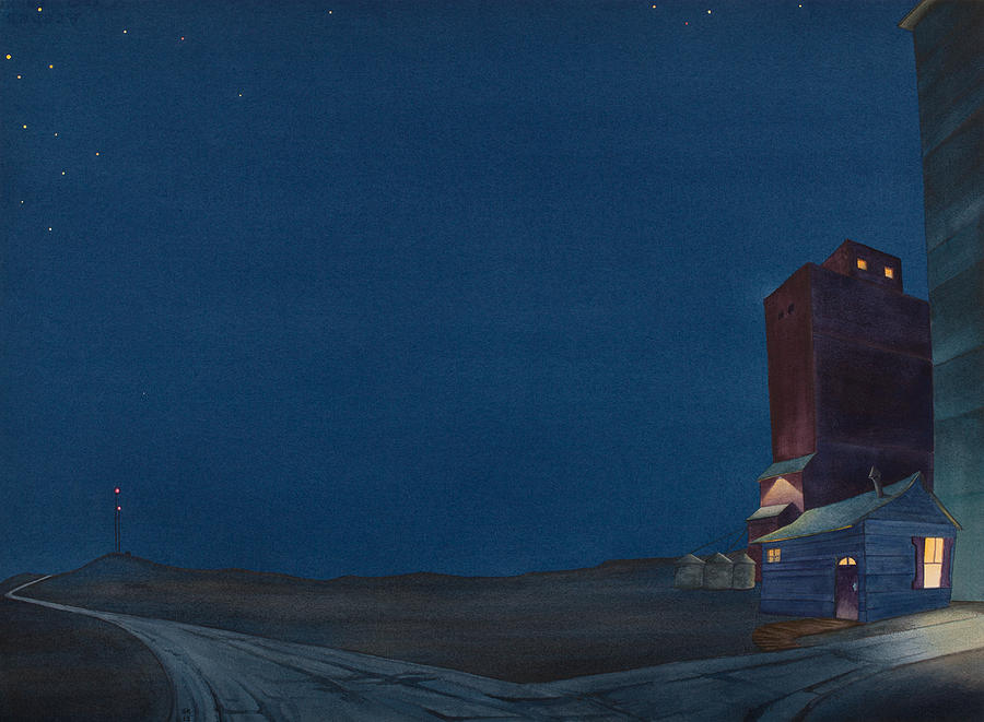 Pre-Dawn On The Hi Line III Painting by Scott Kirby
