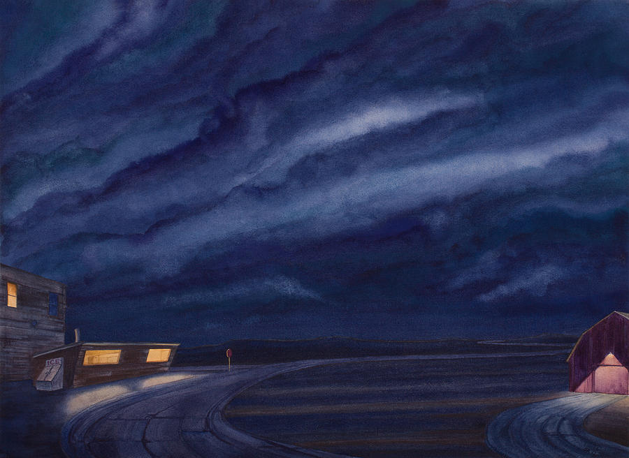 High Plains Painting - Pre-Dawn On The Hi-Line IV by Scott Kirby