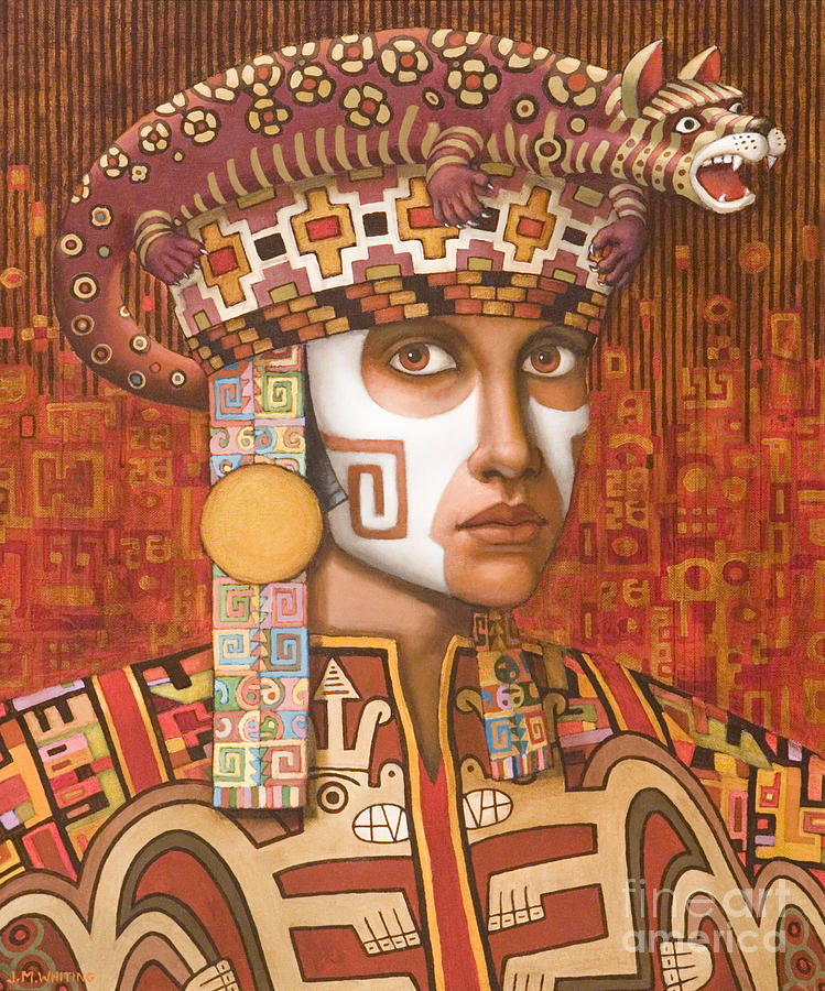 Pre-Inca 1 Painting by Jane Whiting Chrzanoska