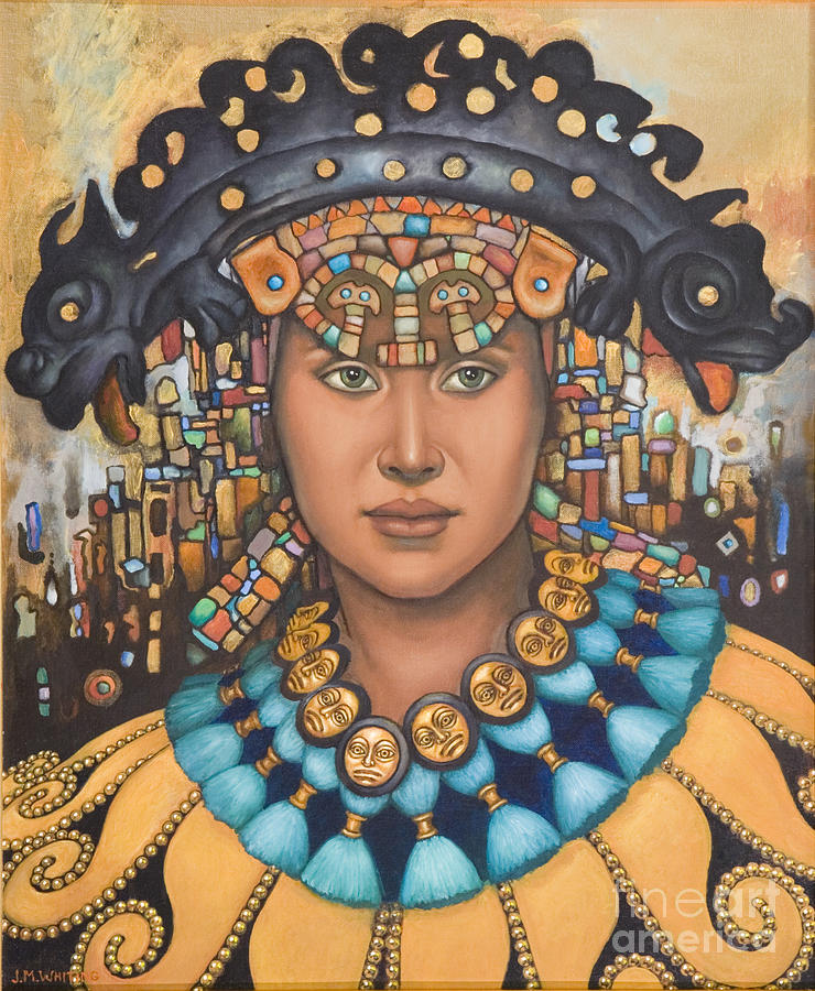 Pre-Inca 3 Painting by Jane Whiting Chrzanoska