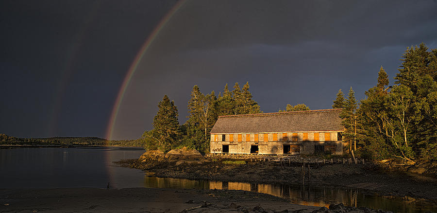 Landscape Photograph - Pre Storm Squall At Smokehouse by Marty Saccone