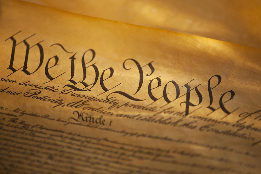 Preamble to American Constitution Photograph by Tetra Images