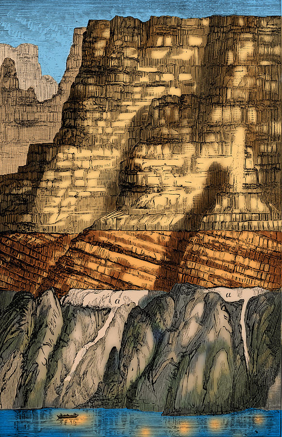 Precambrian And Paleozoic Strata Photograph by Science Source