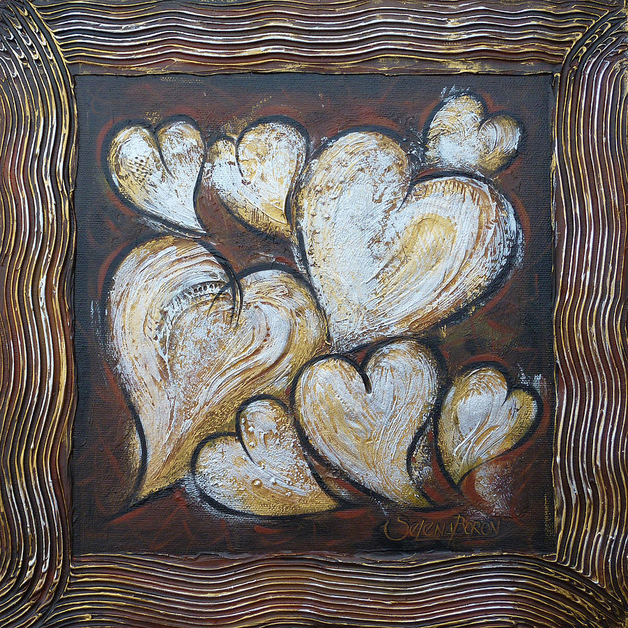 Precious Hearts 301110 Painting by Selena Boron