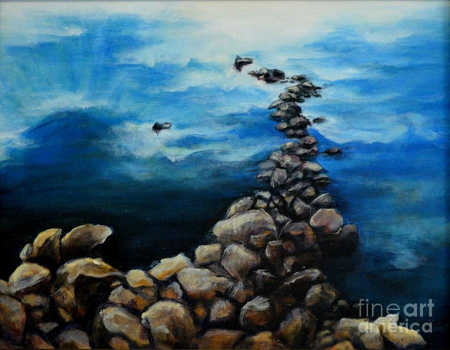 Precipice Painting by Tamara Michael