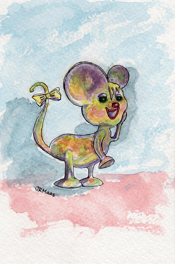 Precocious Mouse Painting by Julie Maas