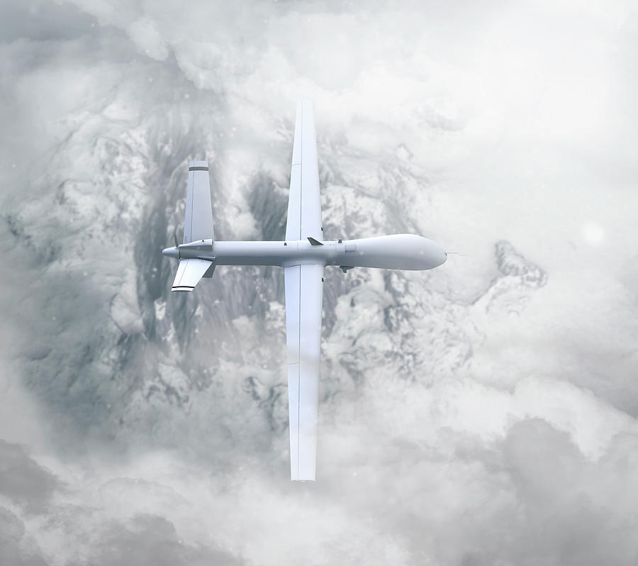 Predator Drone On Patrol Photograph by Colin Anderson Predator Drone On Patrol Photograph by Colin Anderson