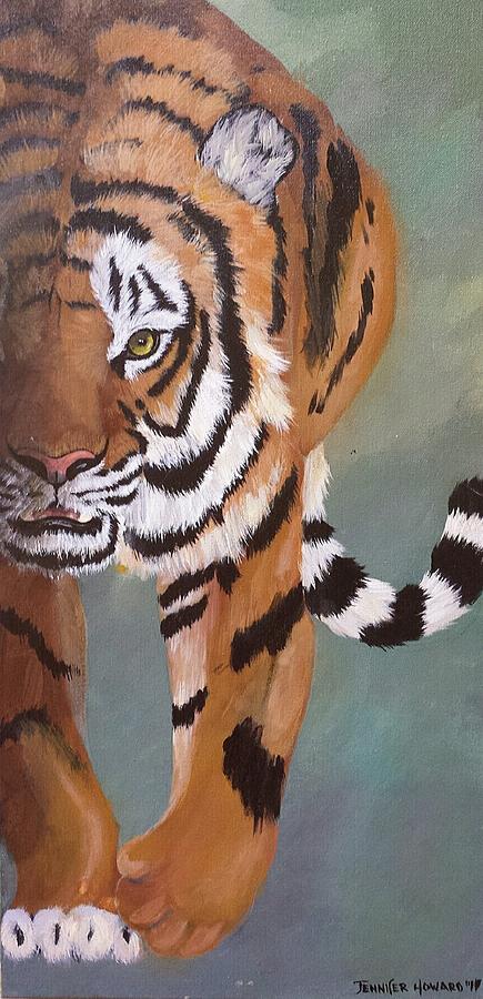 Tiger Painting - Predator by Jennifer Howard