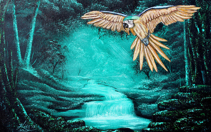 Russell E. King Painting - Predator or Prey by Russell King Russell E. King Painting - Predator or Prey by Russell King
