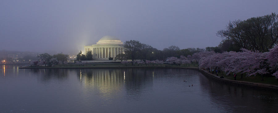 Predawn at the Jefferson Memorial in Washington DC Photograph by Leah Palmer
