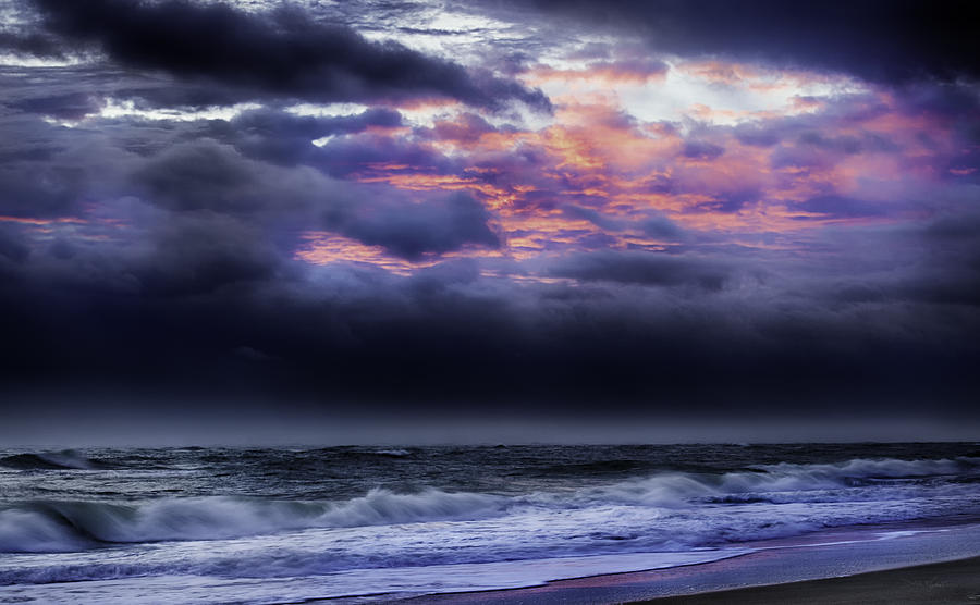 Predawn Blaze of a Vilano Beach Sunrise Photograph by Debi and Grant ...