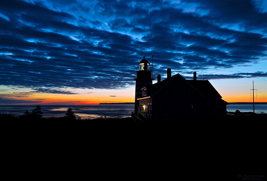 Predawn Light at West Quoddy Head Lighthouse Photograph by Marty Saccone