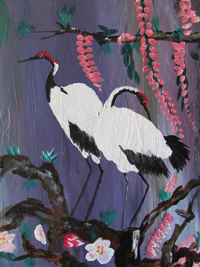 Flower Painting - Preening for evening by Susan Voidets