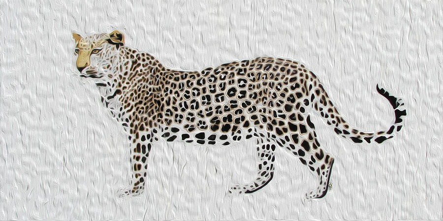 Pregnant Leopard Digital Art by Stephanie Grant